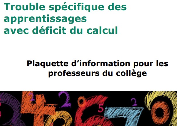 Dyscalculie - info prof collège