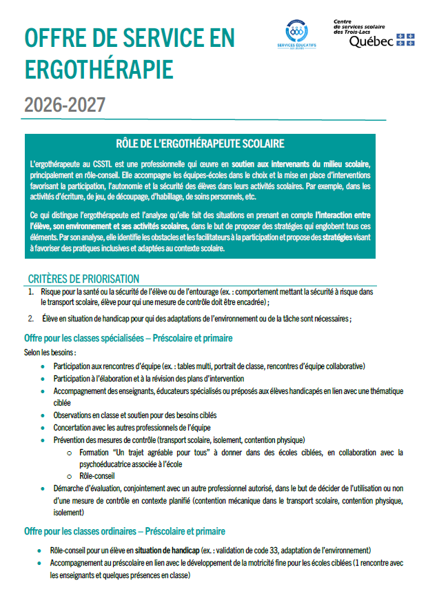 Offre 2026-2027